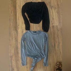 Forever 21 Black and Gray Bodysuits